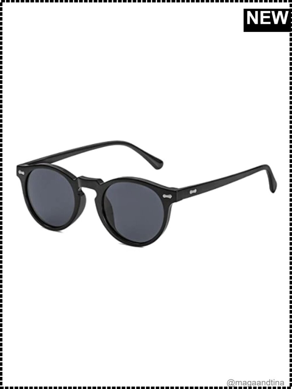 Gleyemor Vintage Polarized Round Sunglasses UV400 Protection Unisex